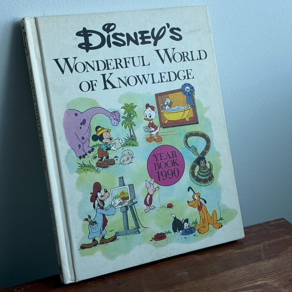 Disney’s Wonderful World of Knowledge Vintage c1990 Children’s Book